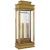 Chapman & Myers for Visual Comfort Signature Linear Lantern Tall in Antique-Burnished Brass For Sale