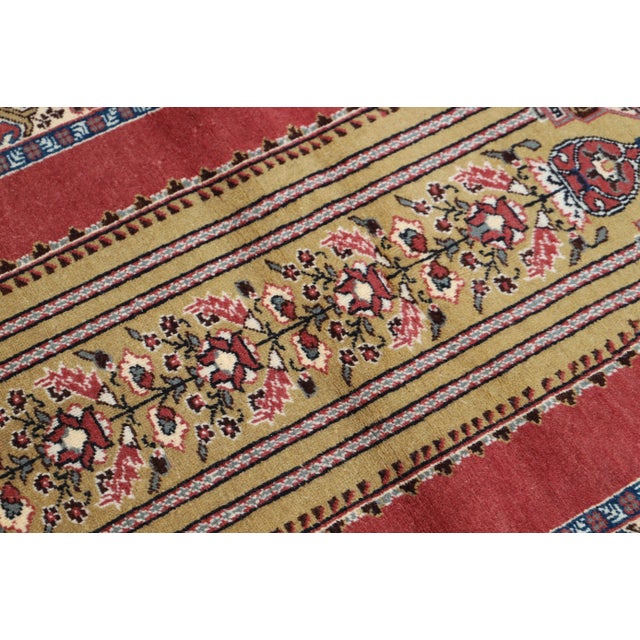 1950s 1950s Turkish Red Natural Wool Rug For Sale - Image 5 of 10