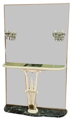 Italian Green Console, 1940s