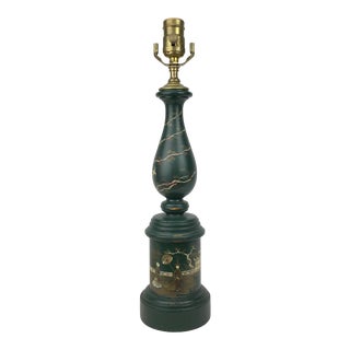 Chinoiserie Style Davenport Column Table Lamp by Brunschwig & Fils For Sale