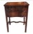 Two-Drawer Serpentine Mahogany Chippendale Side Table With Stenciled Leather Top For Sale - Image 12 of 12