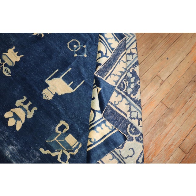 Early 20th Century Zabihi Collection Chinese Peking Room Rug - 8' x 9'9" For Sale In New York - Image 6 of 12