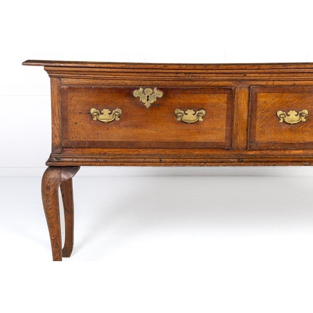 18th Century George III English Oak Dresser Base For Sale - Image 5 of 9