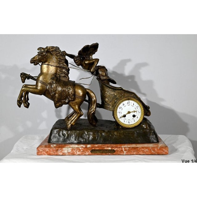 Antique Clock in Roman Race of X. Raphanel, 1800s For Sale - Image 4 of 18