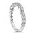 Haus of Brilliance 14K White Gold 1.00 Cttw Round Diamond Prong Set Wedding Band - Size 8.5 For Sale - Image 4 of 6