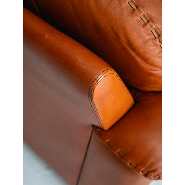 Vavassori "Original Arizona" Lounge Chair in Cognac Leather For Sale - Image 10 of 13