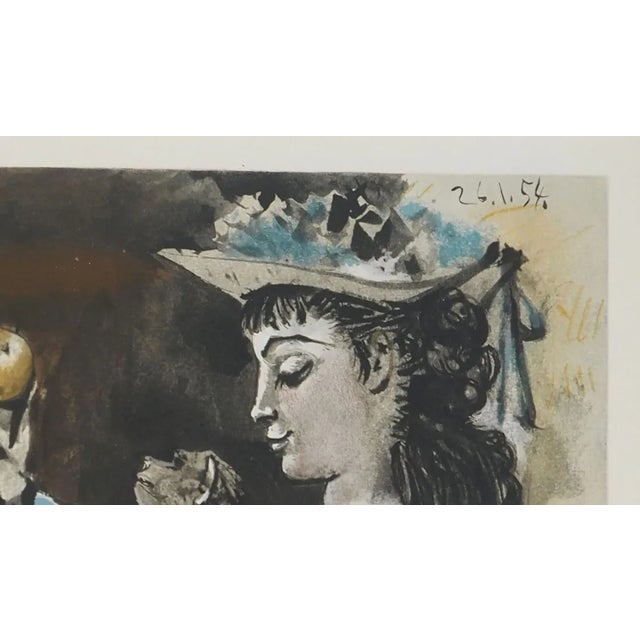 Modern Pablo Picasso, The Woman with the Monkey, Lithograph For Sale - Image 3 of 6