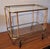Faux Bamboo Serving Bar Cart attributed to Maison Jansen, France, 1960s For Sale - Image 10 of 10