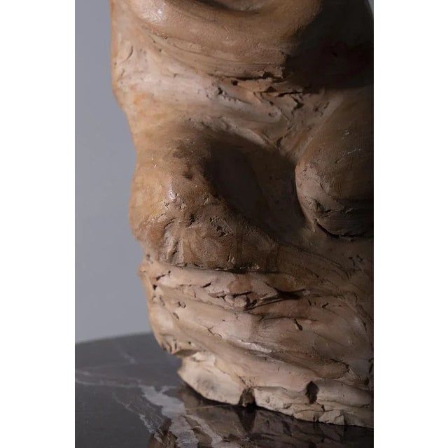 Italian Sculpture Woman Anthropomorphic Terracotta from Compiani, 1978, in Flawless conditions. Designed 1970 to 1979 This...