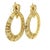 1980s Vintage American 18k Gold 5 Carat Diamond Articulated Hoop Earrings, Pair For Sale - Image 5 of 14
