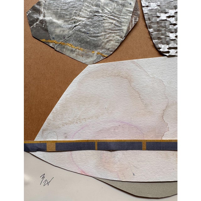 "Memorabilia 4" Original Mixed-Media Collage on Paper by Zac Woodiel For Sale - Image 4 of 9