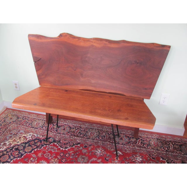 George Nakashima Twin Headboard Walnut Live Edge Circa 1970 Excellent For Sale - Image 15 of 15