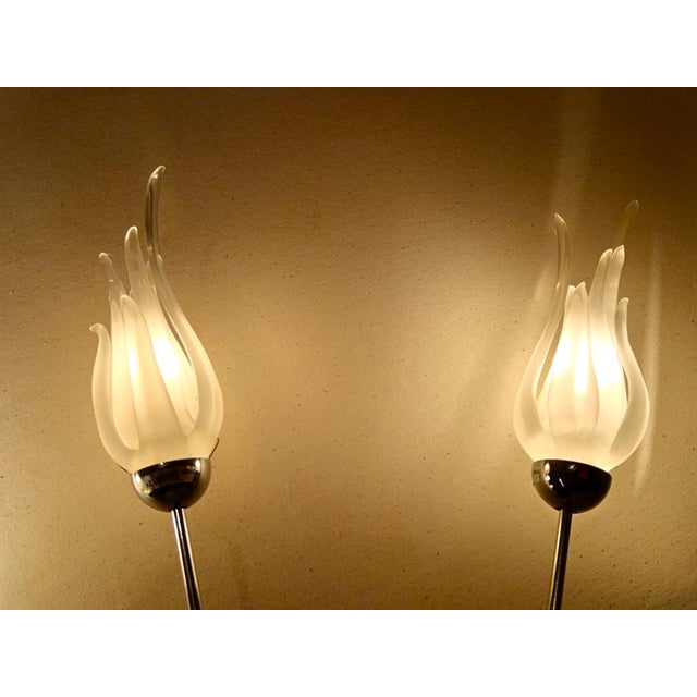 Glass Sconces by Aureliano Toso, 1970s, Set of 2 For Sale - Image 12 of 15
