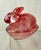 Pink Nesting Bunny Pink Cranberry Candy Dish Trinket Box W/ Lid Easter Spring For Sale - Image 8 of 9