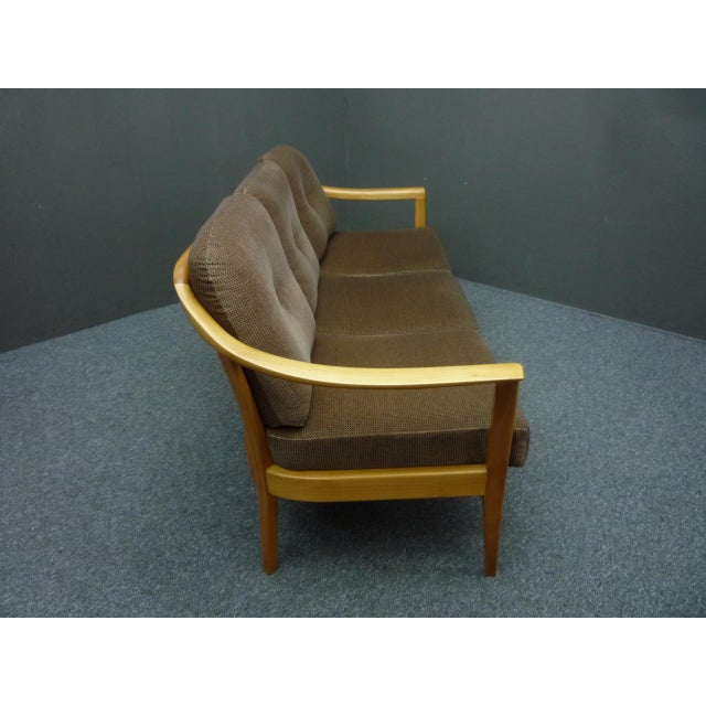 1980s Mid-Century Sofa in Cherry Wood by Wilhelm Knoll, 1970s For Sale - Image 5 of 18