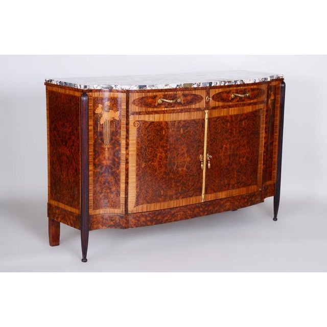 Art Deco Mahogany, Marble and Bronze Buffet by Paul Follot, France, 1920s For Sale - Image 12 of 18