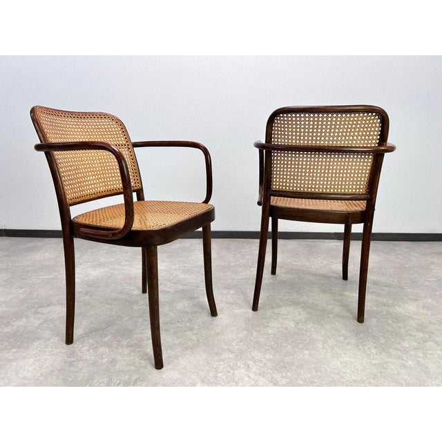 A stunning example of timeless modernist design, this Model No. 811 armchair (famously known as the Prague Chair) is a...