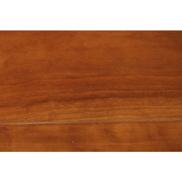 Neoclassical Style Round Cherry Side Table For Sale - Image 12 of 12
