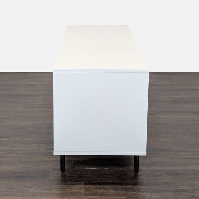 West Elm West Elm Reclaimed Wood Media Console For Sale - Image 4 of 10