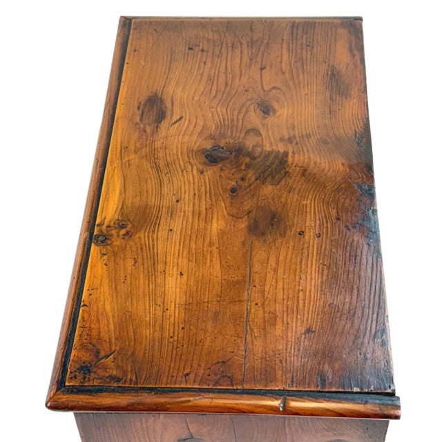 Brown Georgian Yew Wood Miniature Chest of Drawers, 1760s For Sale - Image 8 of 11