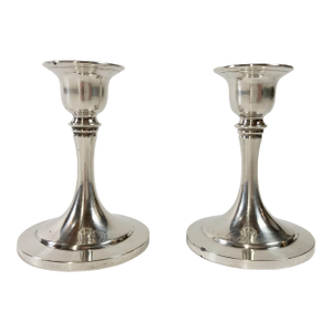 Vintage Silverplate Oneida Candlestick Holders, a Pair