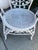 Boho Chic Mid 20th Century Vintage Painted Wicker Chair For Sale - Image 3 of 10