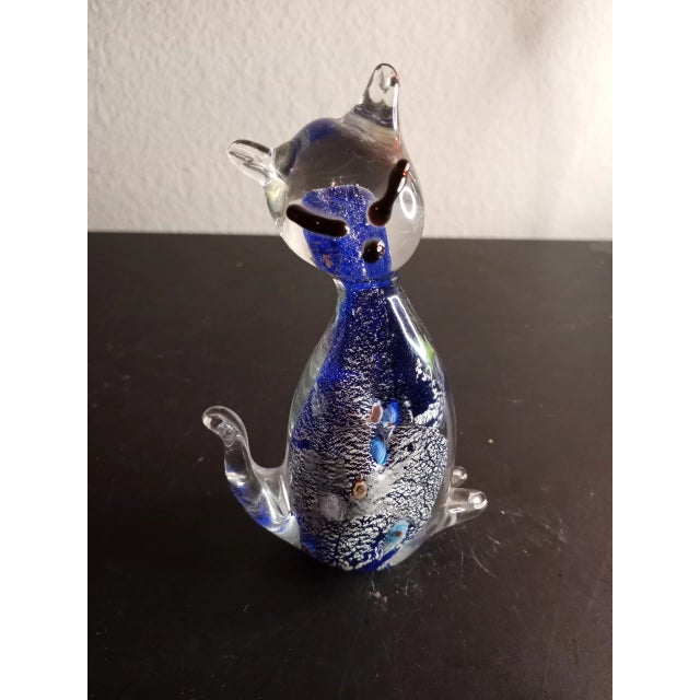 Murano Style Millefiore Art Glass Cat Figurine For Sale In Dallas - Image 6 of 8