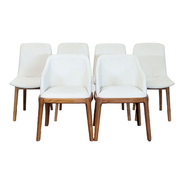 Set of Six Rove Concepts Aubrey Dining Chairs For Sale