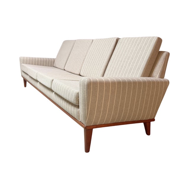 Mid-Century Modern Swedish 4-Seater Wool Sofa by Engen Møbler For Sale - Image 3 of 7