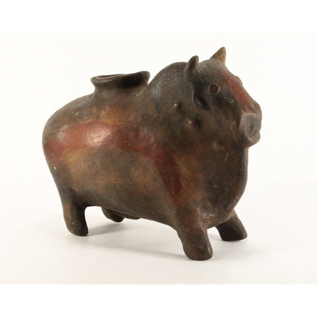 A MASSIVE and IMPRESSIVE Spanish colonial zoomorphic ceremonial drinking vessel All hand crafted from burnished, painted...