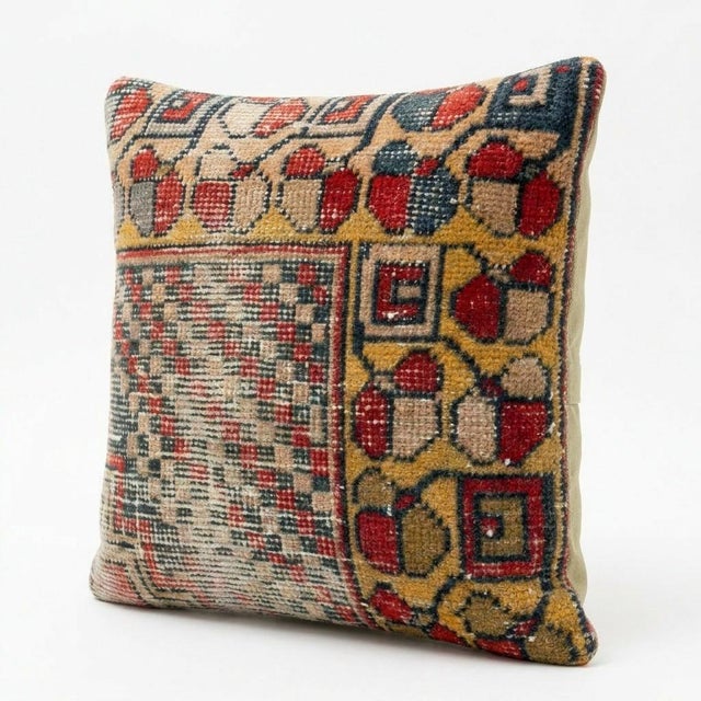 Mid-Century Modern Modern Kilim Pillow Cover 17'' X 17'' For Sale - Image 3 of 4