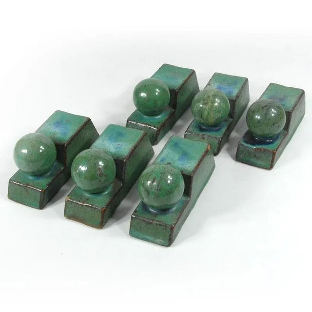 Vintage Shutter Stopers, 1930s, Set of 6 For Sale - Image 3 of 9