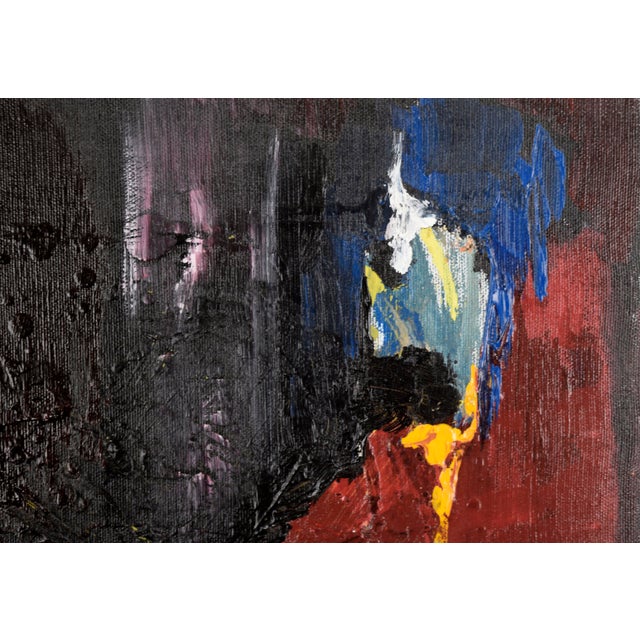 Red and Black Abstract Expressionist - Tribute to Jose Guerrero by Ricardo De Silva For Sale - Image 4 of 8