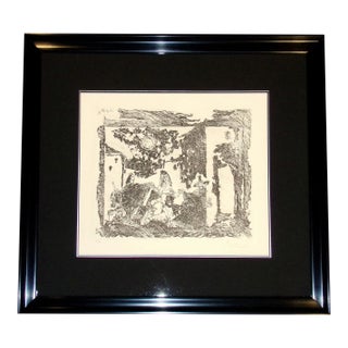 Pablo Picasso Hand Signed Etching "Mise en Scène De La Célestine" From Séries 347 For Sale