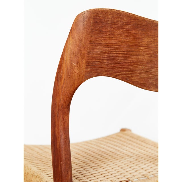 Brown Vintage Danish No. 71 Dining Chairs by Niels O. Moller for J. L Moller, 1960s, Set of 3 For Sale - Image 8 of 18