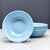 Vintage Blue Opaline Glass Bowls Set of Four For Sale - Image 4 of 8
