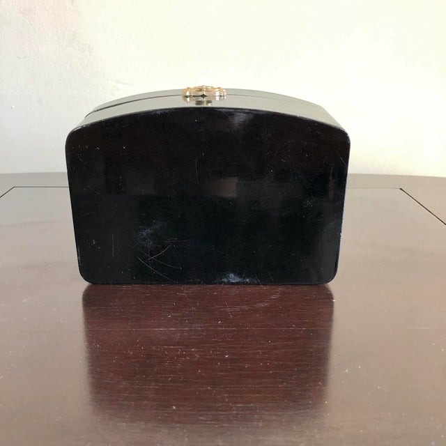 Gemstone Faux Malachite Lacquer Box For Sale - Image 7 of 8