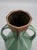 Art Deco Green and Brown Pour Glazed Vase from Faïencerie De Bruyn, France, 1940s For Sale - Image 4 of 8