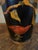 Vintage English Planter Jardiniere Urn Bird Decoupage Black Tole Aviary Décor For Sale - Image 11 of 18