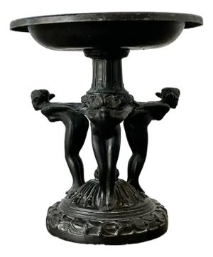 Vintage Neoclassical Three Graces Compote