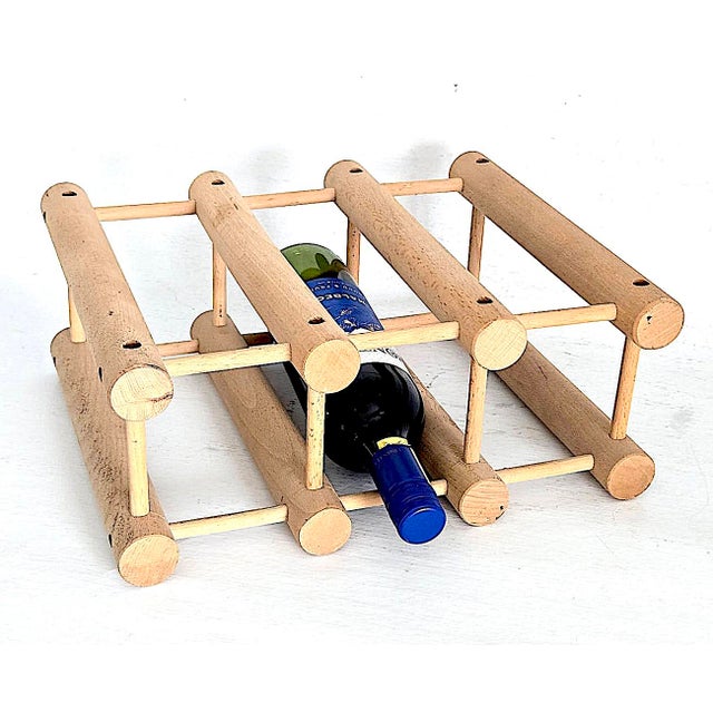 Mid 20th Century Richard Nissen Beechwood Wine Rack For Sale In Miami - Image 6 of 10