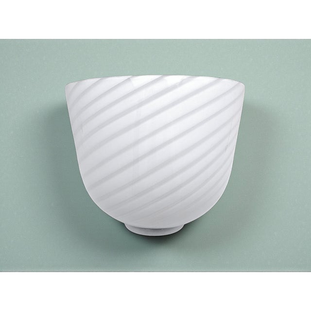 Swirl Murano Glass Wall Lamp from De Majo, 1980s For Sale - Image 12 of 12