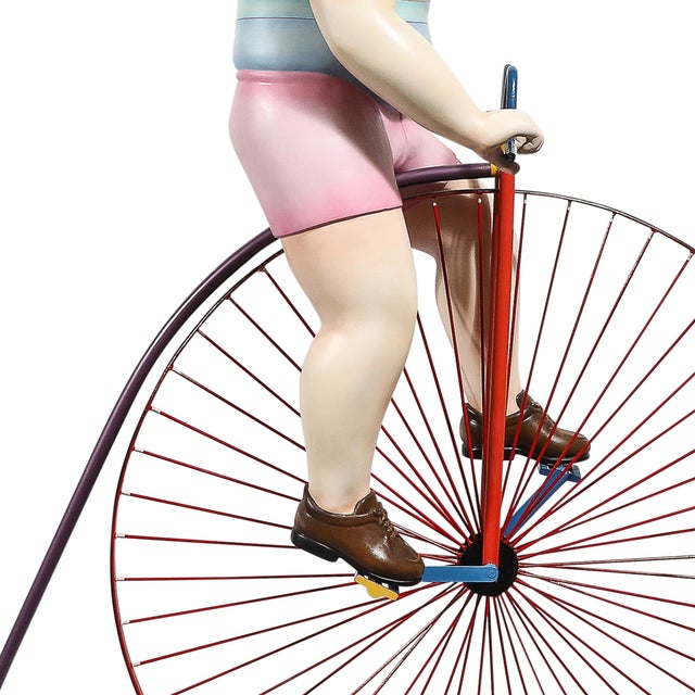 Boy Riding a High Bicycle Edition 11/25 Documented & Signed by Sergio Bustamante For Sale In New York - Image 6 of 18