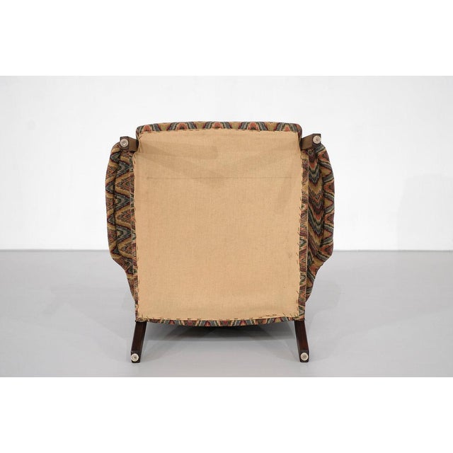 Armchair in Fabric and Wood, Italy, 1960s For Sale - Image 15 of 16