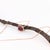 Timeless Ruby Necklace w Earth Mined Diamonds in Solid 14K Rose Gold EM 7x5mm For Sale - Image 4 of 10