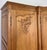 Vintage Louis XVI French Oak Four Door Carved Armoire For Sale - Image 3 of 10