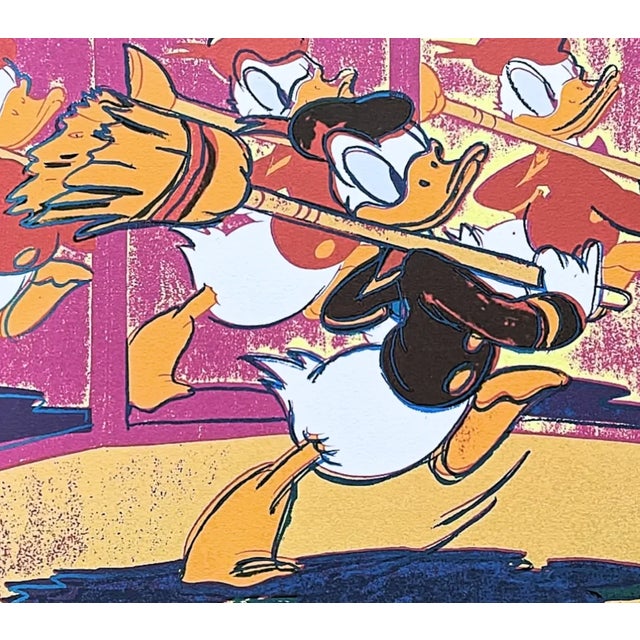 Andy Warhol (after) "Donald Duck", 60 x 60 cm, plate signed bottom right, numbered with pencil on heavy paper, stamped...