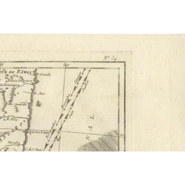 Southern Brazil and Río de la Plata Enlightenment Map by Rigobert Bonne, 1780s For Sale - Image 5 of 12