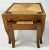 Vintage Nesting Wood and Rush Footstool Pair For Sale - Image 4 of 10