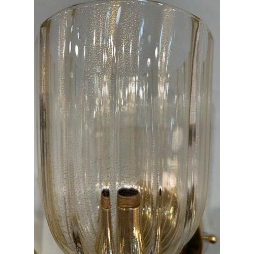 Brass and Glass Murano Wall Sconces, 1990, Set of 2 For Sale - Image 14 of 18